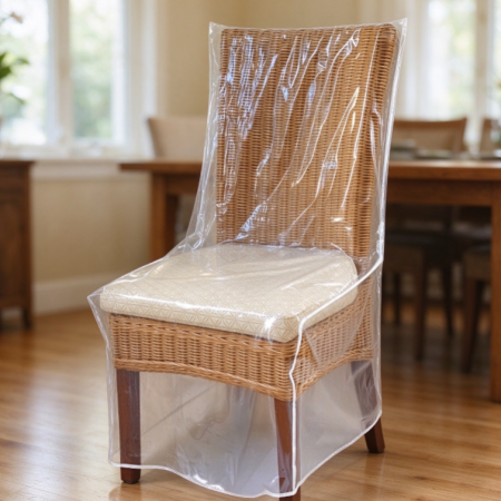 Transparent, Waterproof, and Oil-Proof Dining Chair Cover – Stain-Resistant Protective Slipcover